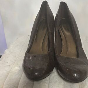 Comfort Plus by Predictions Dark Brown Heels